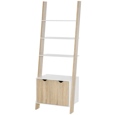 HOMCOM Scaffale libreria 60cm x 40cm x 171cm Rovere