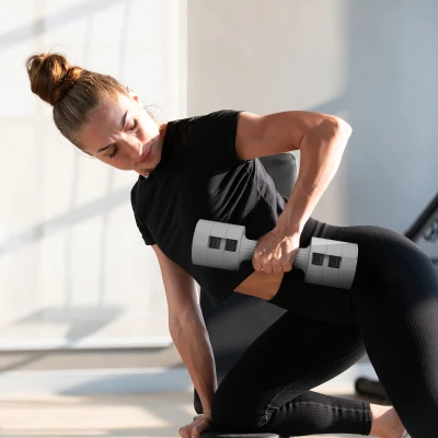 SPORTNOW Set 2 Haltères Réglables 2x2,5kg Acier avec Rangement