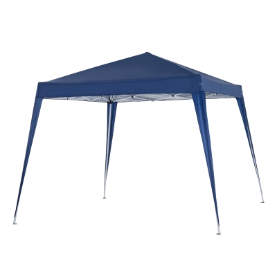 Outsunny Pavilion Gartenpavillon Pop-up Faltbar 3 x 3 m Stahl Polyester wasserdicht UV-beständig mit Tragetasche Blau