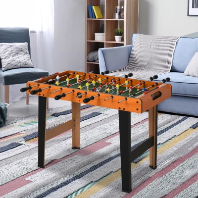 HOMCOM Mini babyfoot, table de baby-foot, en MDF, 22 joueurs, 2 balles, 2 panneaux de scores, 84,5L x 40l x 61,2H cm