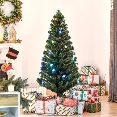 HOMCOM Albero di Natale 37cm x 37cm x 150cm Verde
