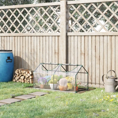 Outsunny Mini Greenhouse Portable 120x60 cm Clear