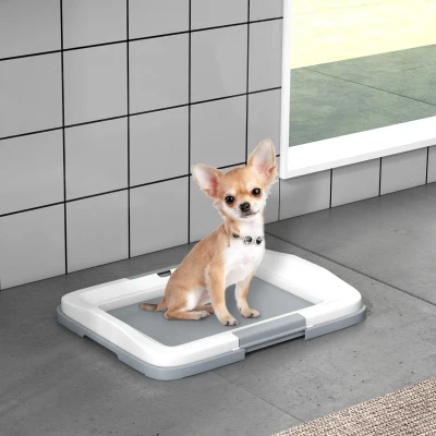 Dog Toilet 46.5L x 34W x 5.5Hcm Grey