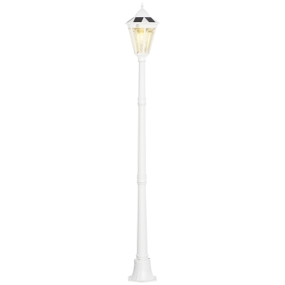 Outsunny Lampe Solaire Jardin LED Alu Étanche