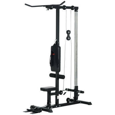 SPORTNOW Station Musculation Poulie Banc Ajustable