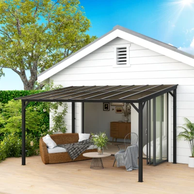Pergola 428L x 294W x 258H cm Dark Grey