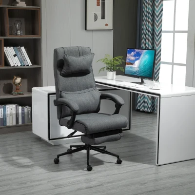 Vinsetto Sedia da Ufficio Ergonomica e Imbottita ad Altezza Regolabile