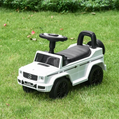 HOMCOM 3-in-1 Kids Ride On Car White 12-36 Months