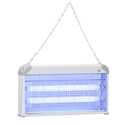 Outsunny 30W Wall Hanging Bug Zapper Grey 60㎡ Coverage