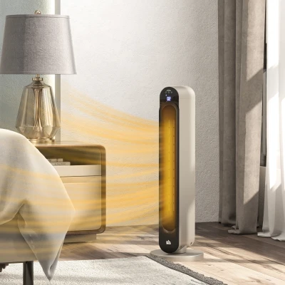 HOMCOM 2kW PTC Ceramic Tower Heater 10-35°C