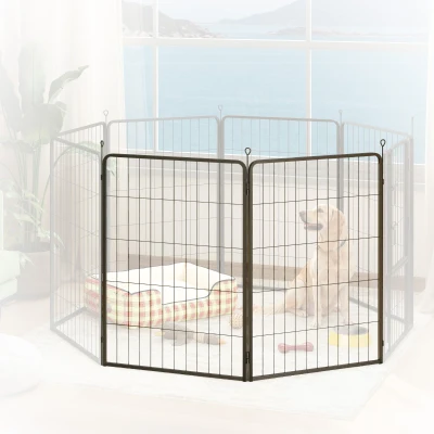 dog playpen 68W x 100H x 1.5Dcm Black