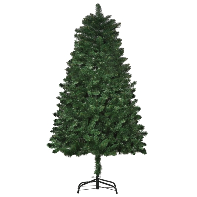 HOMCOM Albero di Natale 75cm x 75cm x 150cm Verde