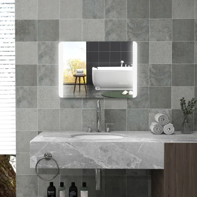 HOMCOM Specchio Bagno Touch Antiappannamento con LED 70x50cm