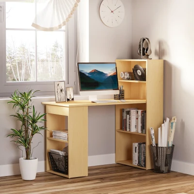 Scrivania Computer con Libreria Salvaspazio Porta PC