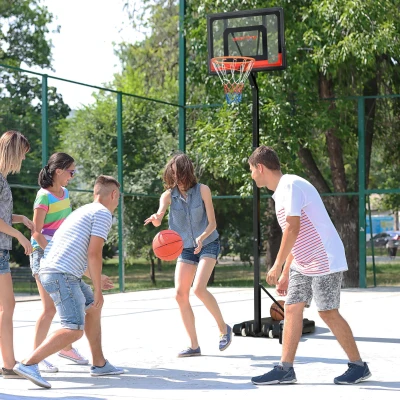 SPORTNOW Adjustable Basketball Hoop Portable Stand 2.1-2.6m
