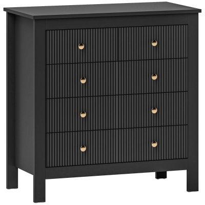 Chest of Drawers 79W x 39.5D x 81Hcm Black