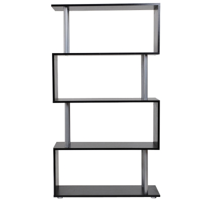 HOMCOM Libreria 80cm x 30cm x 145cm Nero