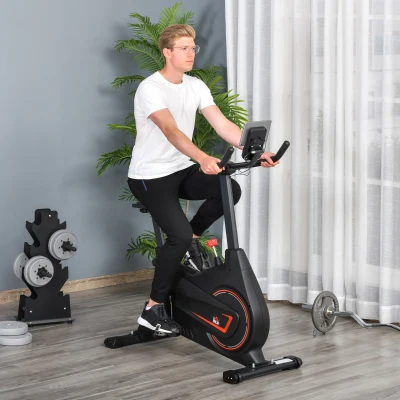 HOMCOM Cyclette Magnetica 102cm x 50cm x 120cm Nero