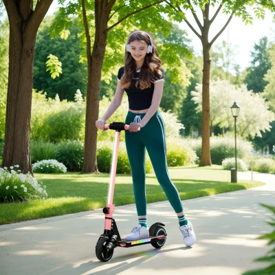 Electric Scooter 78L x 32W x 92Hcm Pink