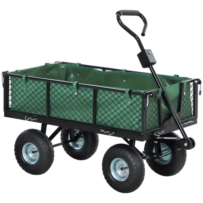 Garden Cart 105L x 51W x 54Hcm Green