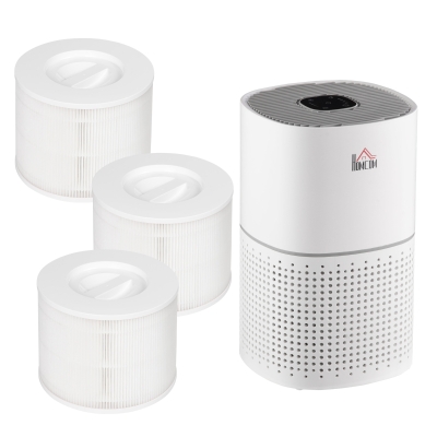 HOMCOM Purificateur Air Ioniseur 4 Vitesses Filtre Charbon