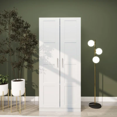 Wardrobe 80W x 53.5D x 180Hcm White