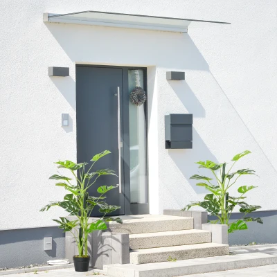 Outsunny Artificial Monstera Tree Set of 2 100cm Cheese Plant