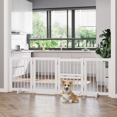 PawHut Cancellino per animali 215cm x 38cm x 75cm Bianco