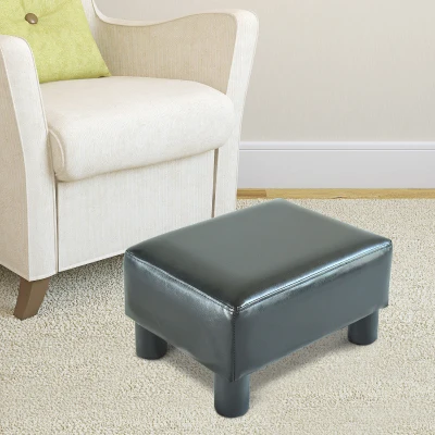 HOMCOM Poggiapiedi 40cm x30cm x24cm Nero