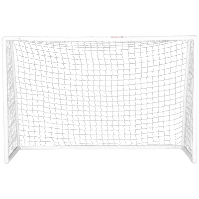 SPORTNOW Cage Football Entraînement PVC 300x120x200cm Blanc