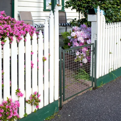 HOMCOM Cancelletto da giardino 97cm x 5cm x 150cm Verde