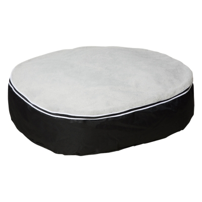 PawHut Cama para Perros y Gatos Lavable Colchón para Perros Medianos con Funda Desenfundable 80x72x18 cm Gris y Negro