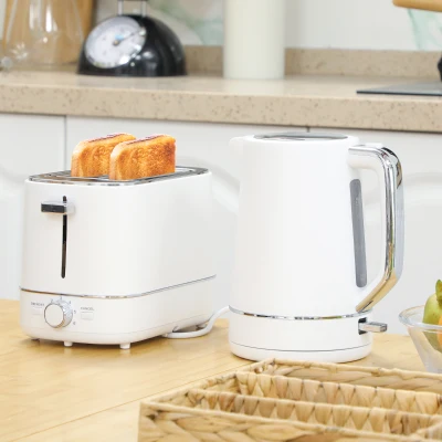 Kettle and Toaster Set 21.2L x 16W x 24.3Hcm White
