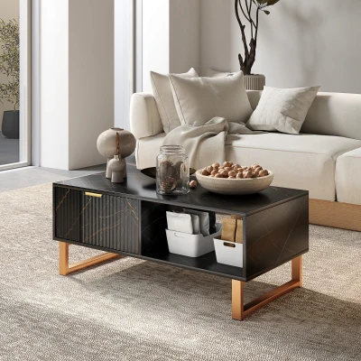 Coffee Table 100W x 50D x 40Hcm Black