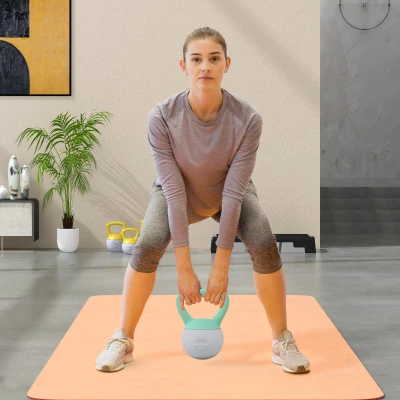 Kettlebell 19W x 15D x 25Hcm Grey and Green