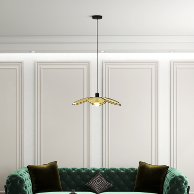 HOMCOM Lámpara Colgante Lámpara de Techo de Ratán Sintético Iluminación de Techo E27 con Cable Ajustable Ø68x115 cm Natural