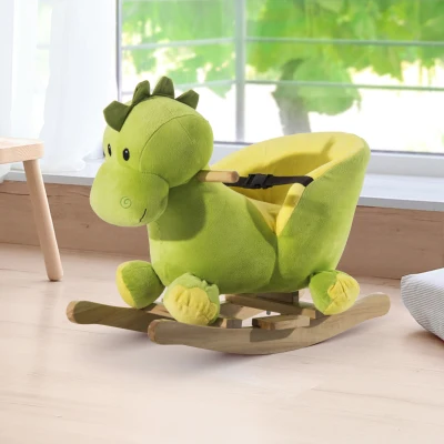 HOMCOM Cavallo a dondolo 60cm x 33cm x 45cm Verde