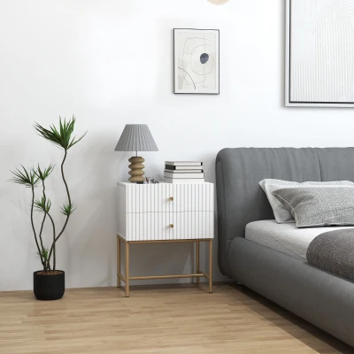 Nightstand 48W x 30.8D x 60Hcm White