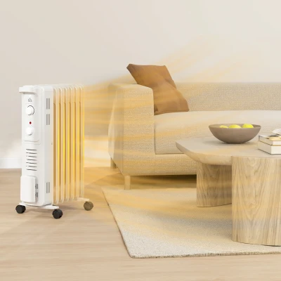 Oil Heater 24W x 36.5D x 64Hcm White
