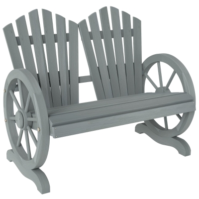 Garden Bench 108W x 66D x 95H cm Grey