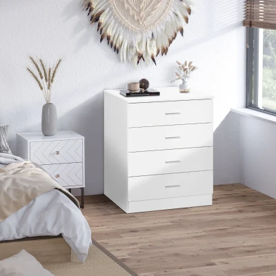 HOMCOM Chest of Drawers 4-Drawer Storage Cabinet