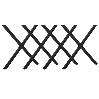 HOMCOM Pieds Table Acier Croix 72cm 4pcs Design Industriel