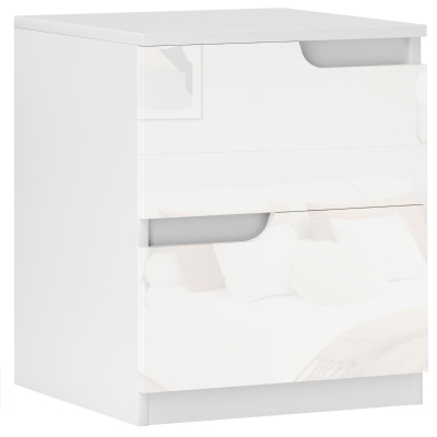 Nightstand 40W x 40D x 48Hcm White