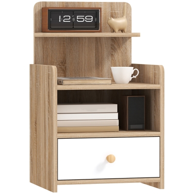 Nightstand 40W x 35D x 60Hcm Natural wood finish