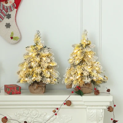 Mini Artificial Christmas Tree 25cm x 25cm x 45cm Green