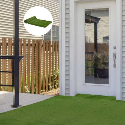 Outsunny Gazon Synthétique 4x1m Vert Dense