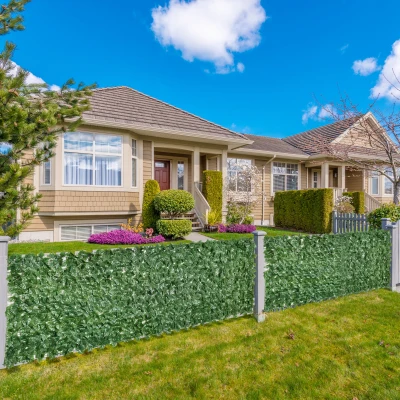 Outsunny 2-Piece Hedge Screen Privacy Fence Dark Green 3x1m