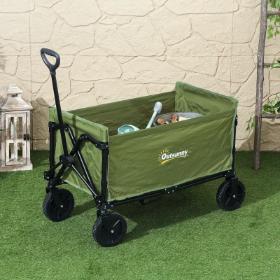 Garden Cart 90L x 48W x 62H cm Green