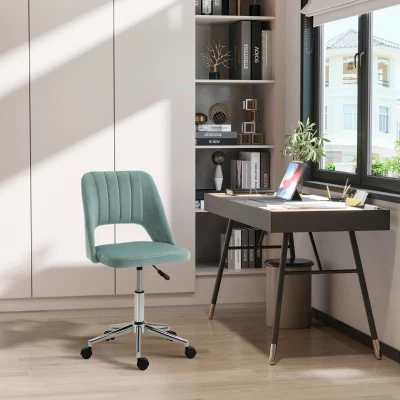 Vinsetto Sedia da Ufficio Ergonomica con Altezza Regolabile Verde