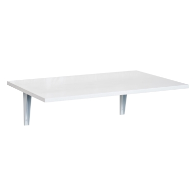 HOMCOM Table Murale Rabattable Cuisine Bureau MDF 60L X 40Lcm Blanc